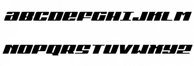 Michigan Italic Schriftart Groß