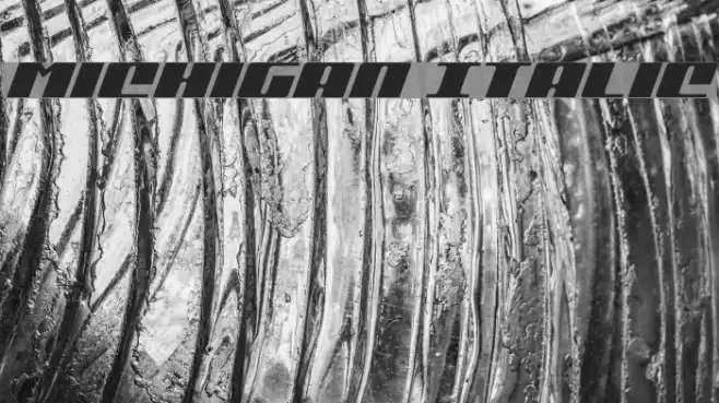 Michigan Italic Font examples