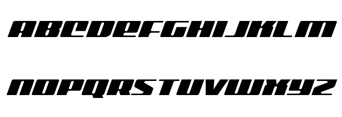 Michigan Italic Font LOWERCASE