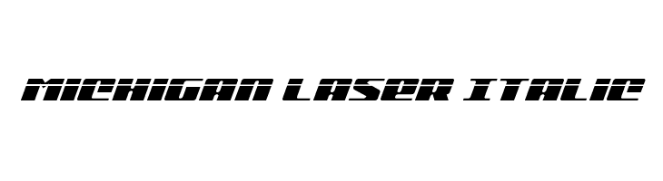 Michigan Laser Italic  नि: शुल्क फ़ॉन्ट्स डाउनलोड