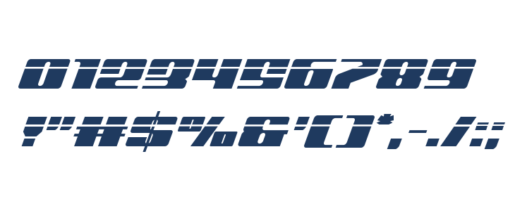 Michigan Laser Italic Other Characters