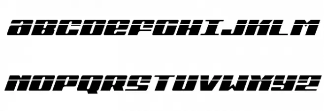 Michigan Laser Italic Шрифта ВЕРХНИЙ