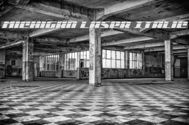Michigan Laser Italic Font examples