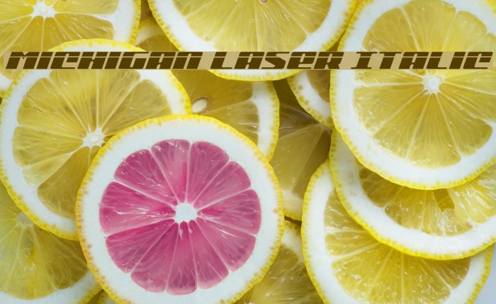 Michigan Laser Italic Example 3