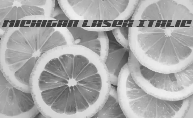 Michigan Laser Italic Font examples