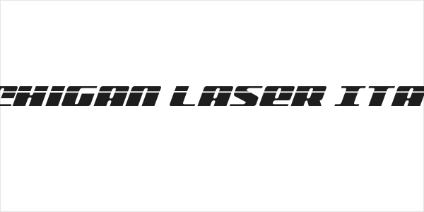 Michigan Laser Italic Logo