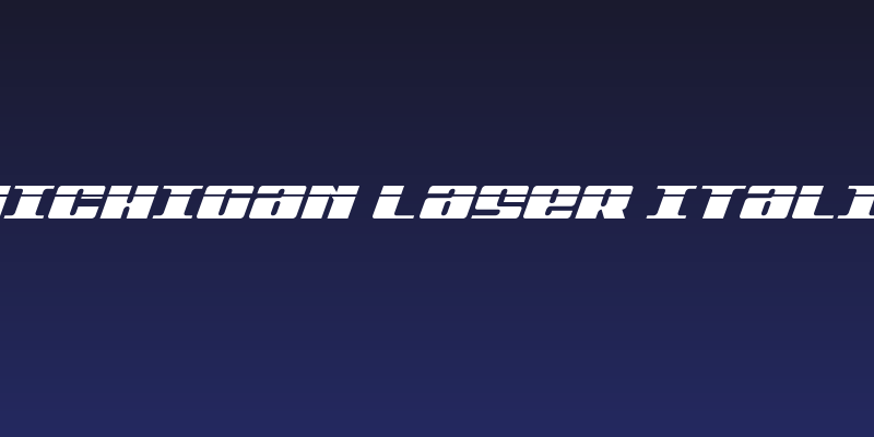Michigan Laser Italic Social Header
