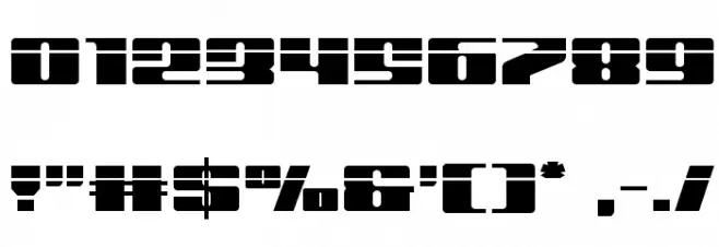 Michigan Laser Font OTHER CHARS