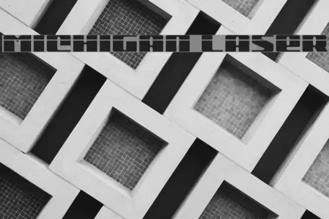 Michigan Laser Font examples