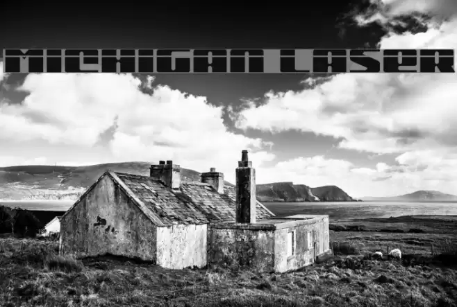 Michigan Laser Font examples