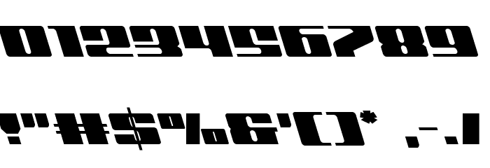 Michigan Leftalic Font OTHER CHARS