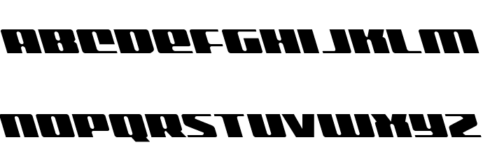 Michigan Leftalic Font LOWERCASE
