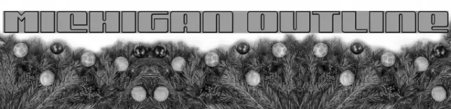 Michigan Outline Font examples