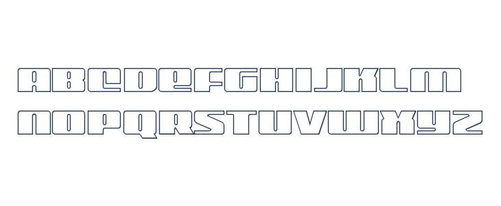 Michigan Outline Lowercase