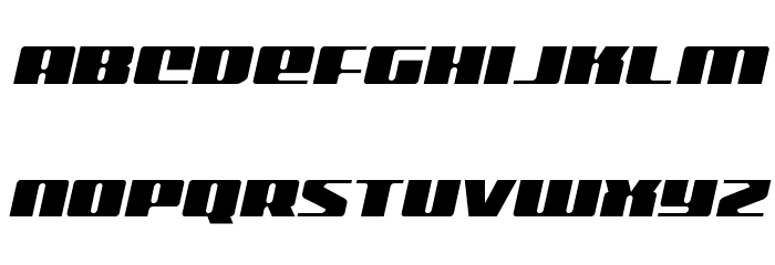 Michigan Semi-Italic Font LOWERCASE