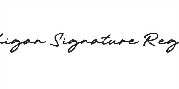 Michigan Signature Regular Logo
