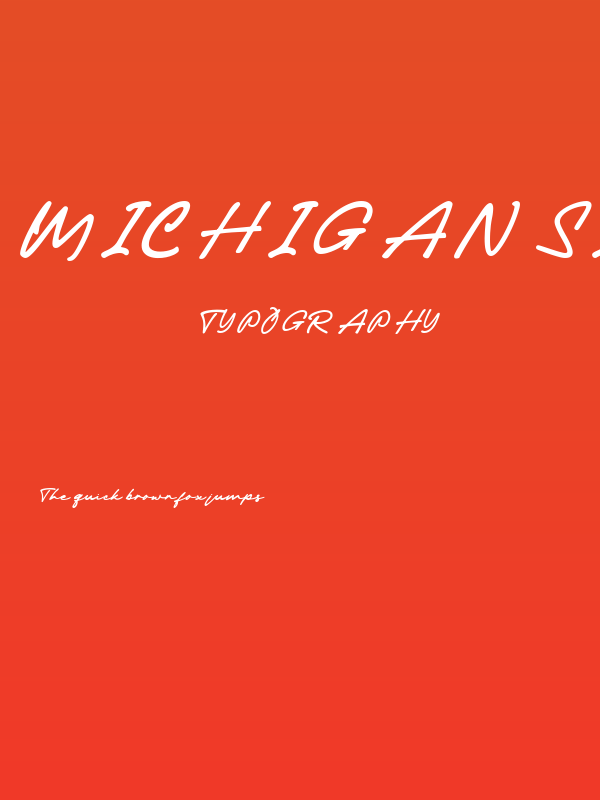 Michigan Signature Regular Poster