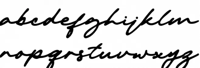 Michigan Signature Regular 字体 小写