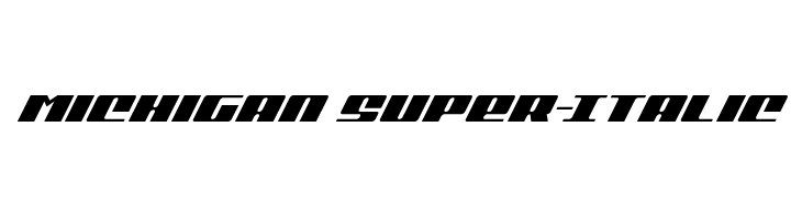 Michigan Super-Italic  नि: शुल्क फ़ॉन्ट्स डाउनलोड