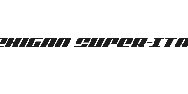 Michigan Super-Italic Logo
