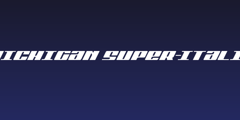 Michigan Super-Italic Social Header