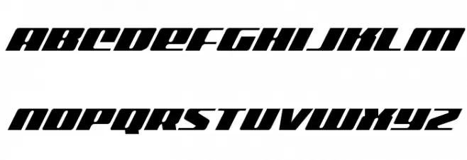 Michigan Super-Italic Caratteri MINUSCOLO