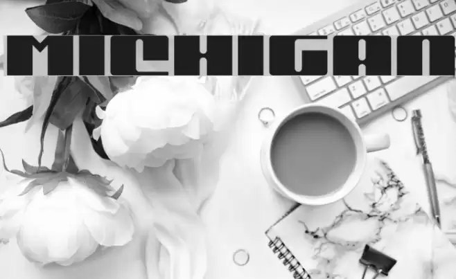 Michigan Font examples