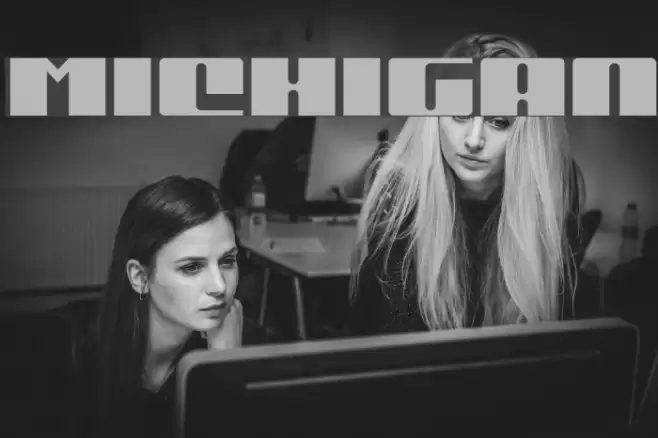 Michigan Font examples