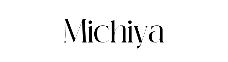 Michiya  नि: शुल्क फ़ॉन्ट्स डाउनलोड