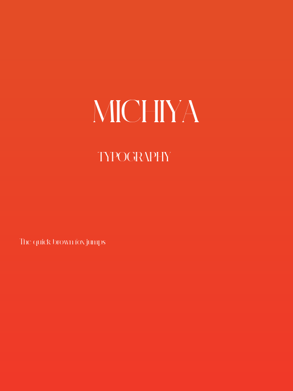 Michiya Poster