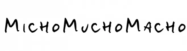 MichoMuchoMacho  नि: शुल्क फ़ॉन्ट्स डाउनलोड