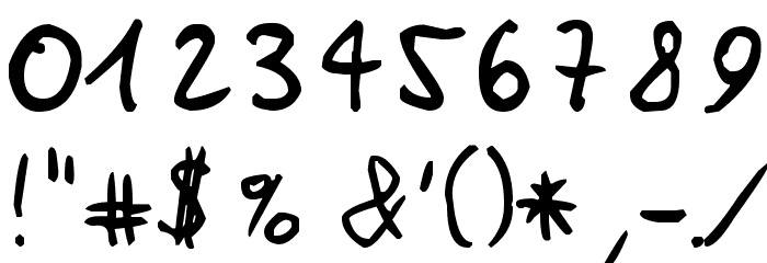 MichoMuchoMacho Font OTHER CHARS