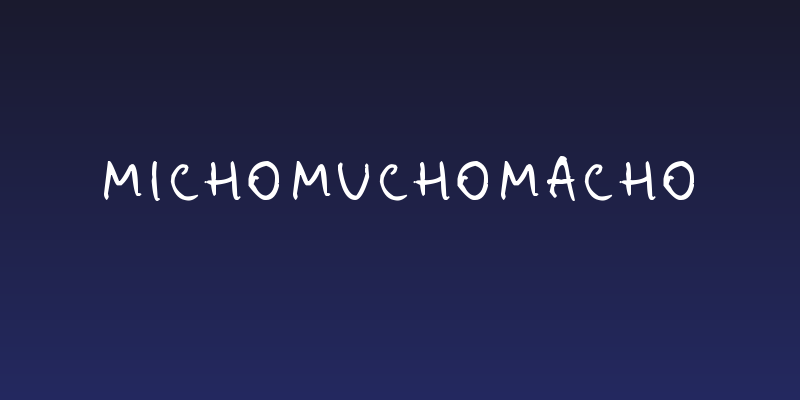 MichoMuchoMacho Social Header