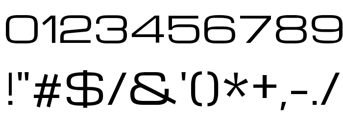 Michroma Font OTHER CHARS
