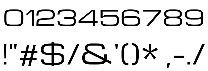 Michroma Font OTHER CHARS