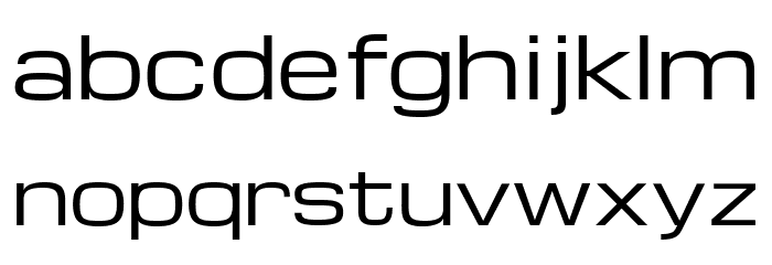 Michroma Font LOWERCASE