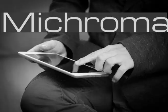 Michroma Font examples