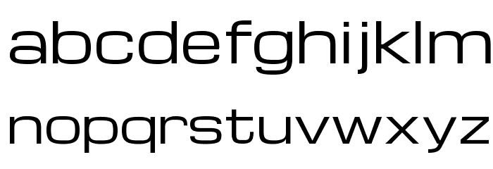 Michroma Font LOWERCASE
