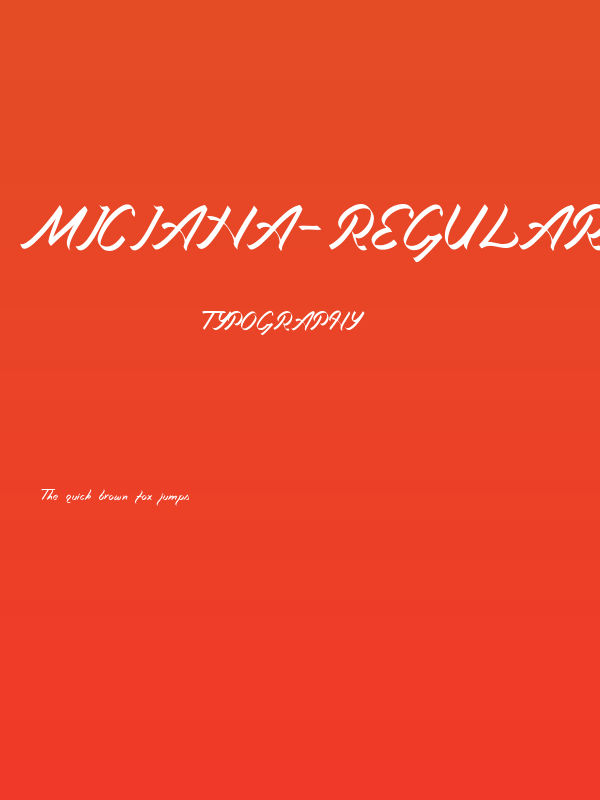 Miciana-Regular Poster