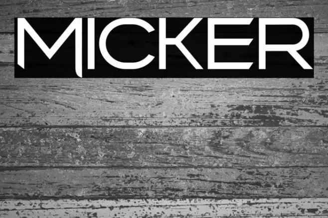 Micker フォント examples