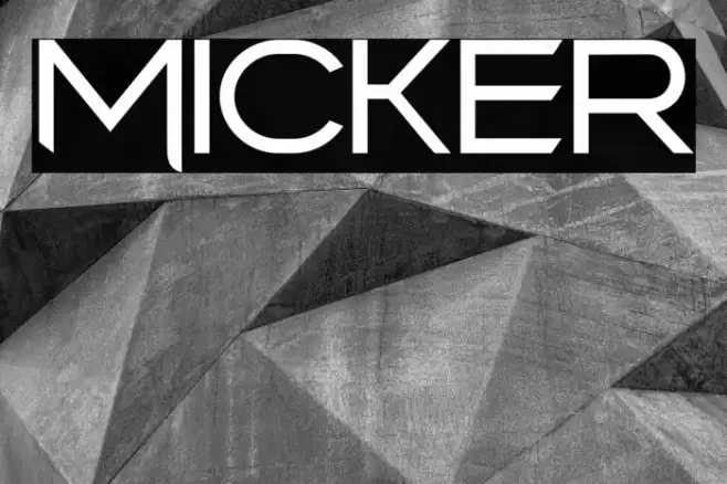 Micker フォント examples