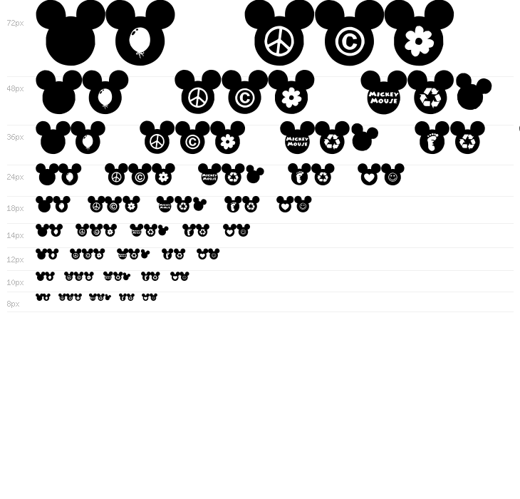 Mickey Ears Extra Waterfall