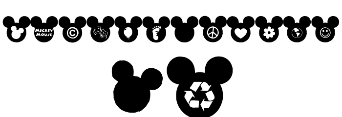 Mickey Ears Extra Font LOWERCASE