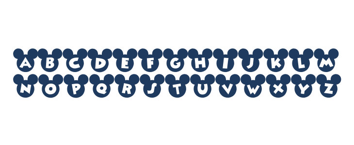Mickey Ears Lowercase