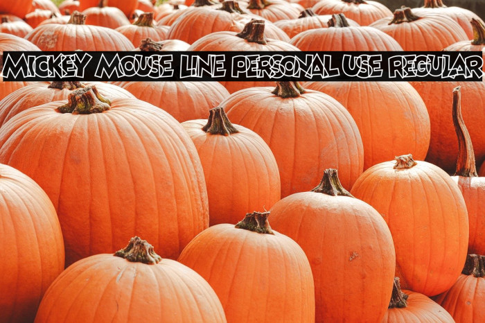 Mickey Mouse Line PERSONAL USE Regular Example 1