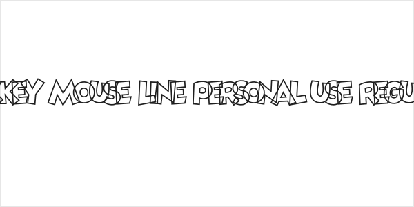 Mickey Mouse Line PERSONAL USE Regular Logo