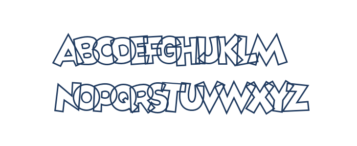 Mickey Mouse Line PERSONAL USE Regular Lowercase