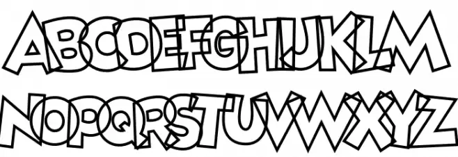 Mickey Mouse Line PERSONAL USE Regular Шрифта строчной