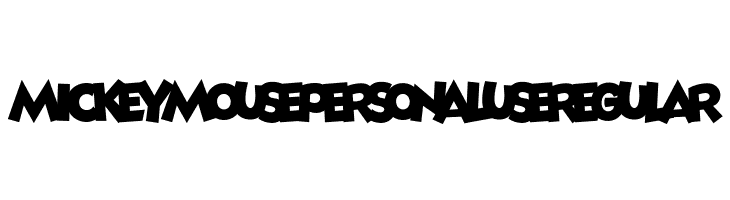 Mickey Mouse PERSONAL USE Regular  baixar fontes gratis