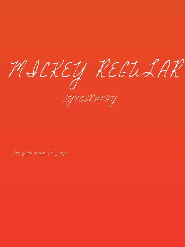 Mickey Regular Poster